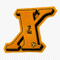 English alphabet embroidered armband customized
